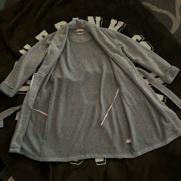 Victoria Secret Grey Robe💕💕 - Picture 3 of 7